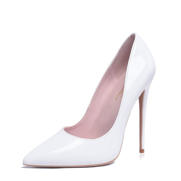 White High Heels Stiletto Pumps Bridal Wedding Shoes