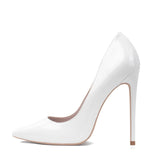 White High Heels Stiletto Pumps Bridal Wedding Shoes